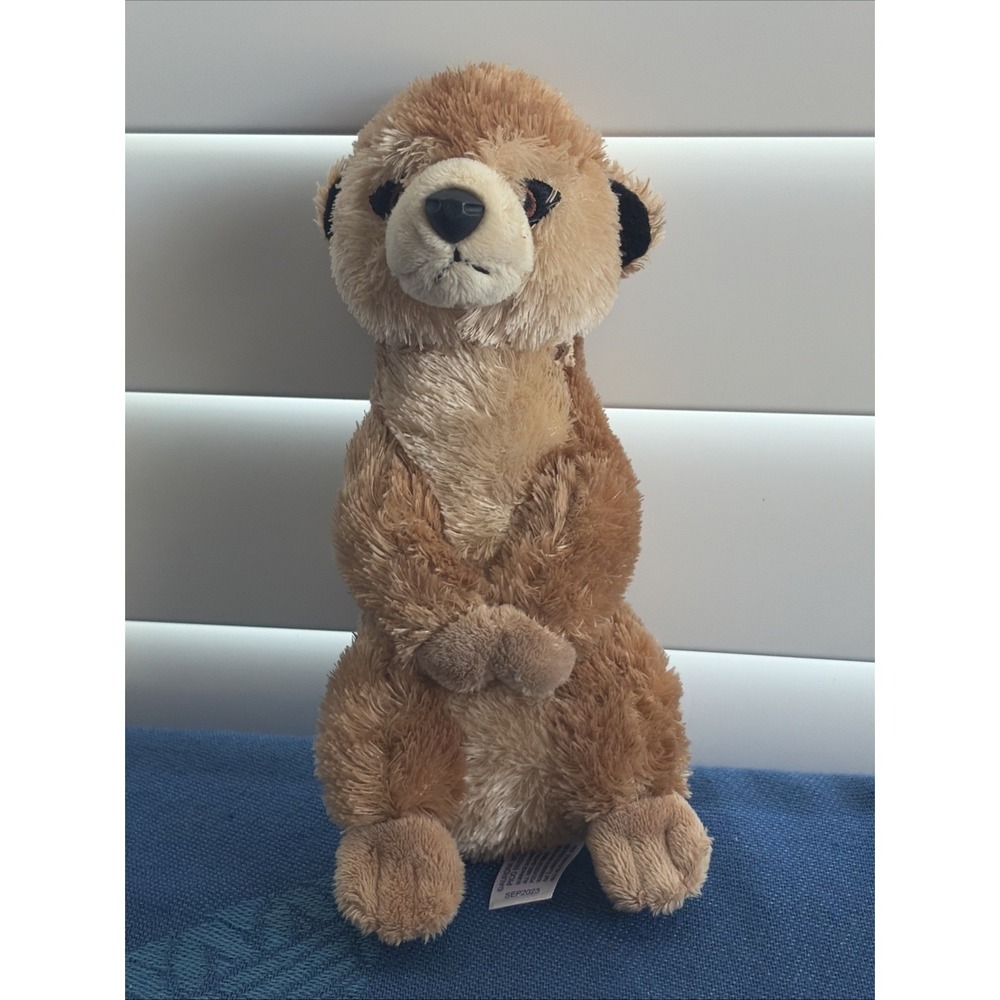 Aurora Meerkat Plush 8in Stuffed Animal Brown Tan, Soft, Standing